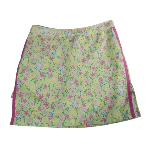 NWOT Lilly Pulitzer Women's 14 Skort Green & Pink - Picture 1 of 15